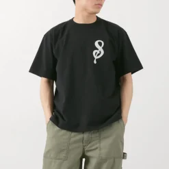 A.G.SPALDING＆BROS T-Shirts^/ 14/Jersey Felt Letter Short Sleeve T-Shirt S Logo