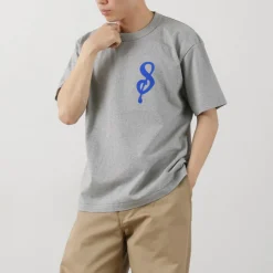 A.G.SPALDING＆BROS T-Shirts^/ 14/Jersey Felt Letter Short Sleeve T-Shirt S Logo