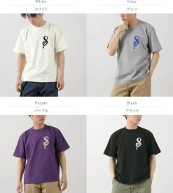 A.G.SPALDING＆BROS T-Shirts^/ 14/Jersey Felt Letter Short Sleeve T-Shirt S Logo