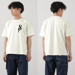 A.G.SPALDING＆BROS T-Shirts^/ 14/Jersey Felt Letter Short Sleeve T-Shirt S Logo