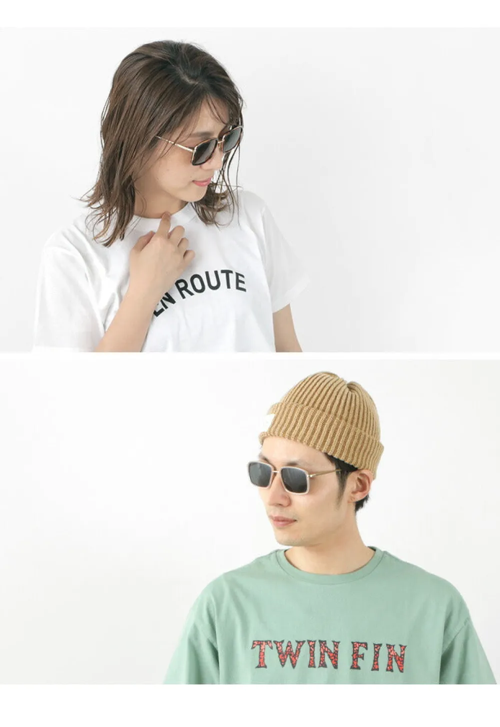 A.KJAERBEDE Other Goods^/ ALDO Asymmetrical Square Sunglasses