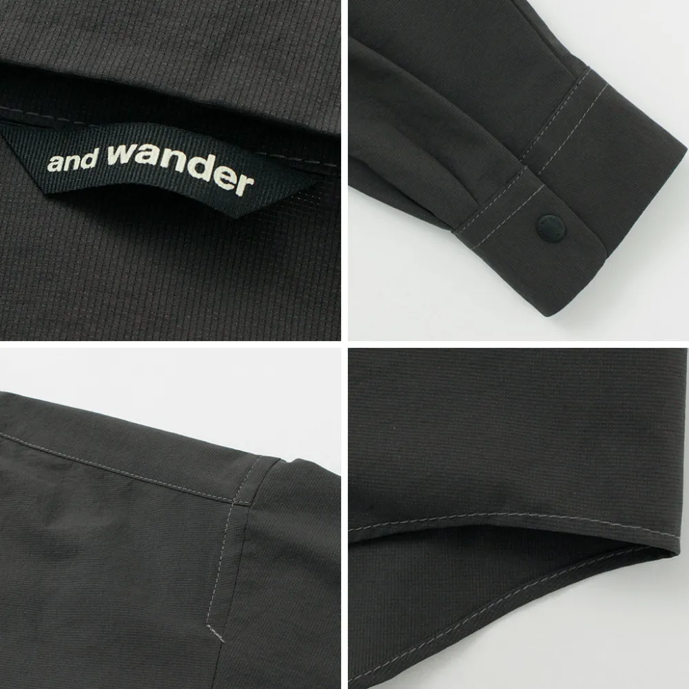 AND WANDER Shirts^/ Dry BreathableLong Sleeve Shirt