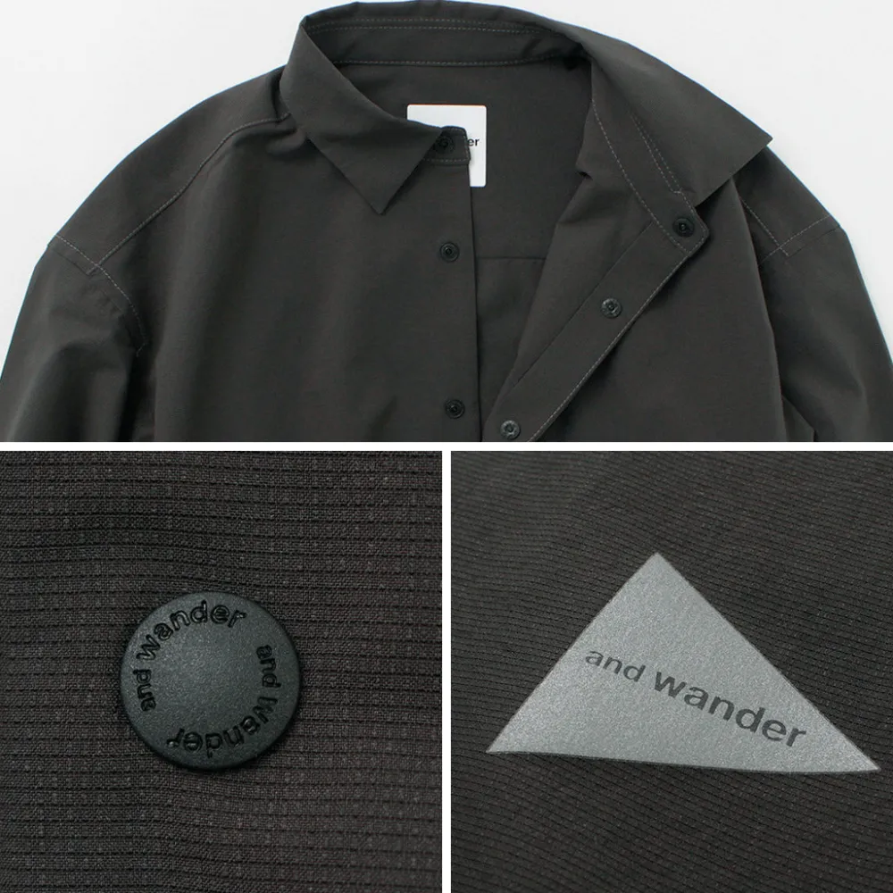 AND WANDER Shirts^/ Dry BreathableLong Sleeve Shirt