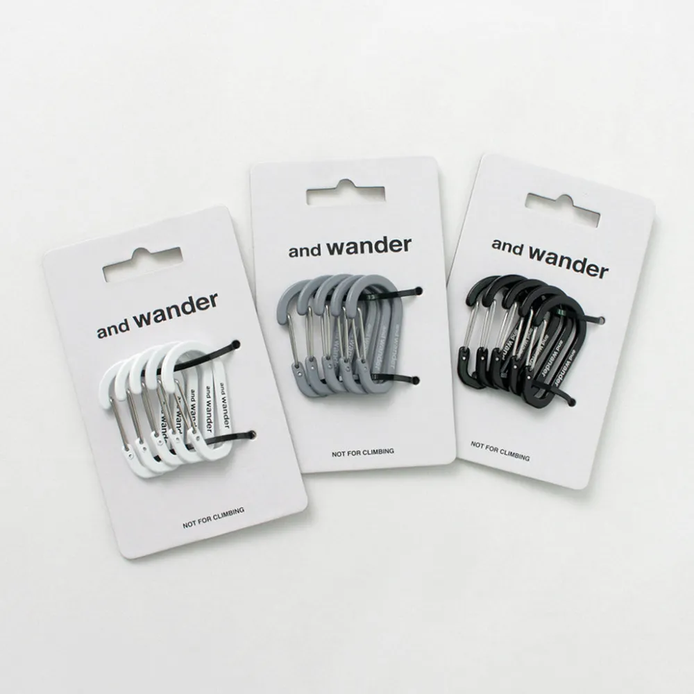 AND WANDER Other Goods^/ Mini carabiner set