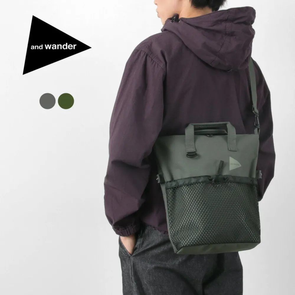 AND WANDER Tote Bags|Shoulder Bags^/ PE/CO 2-Way Bag