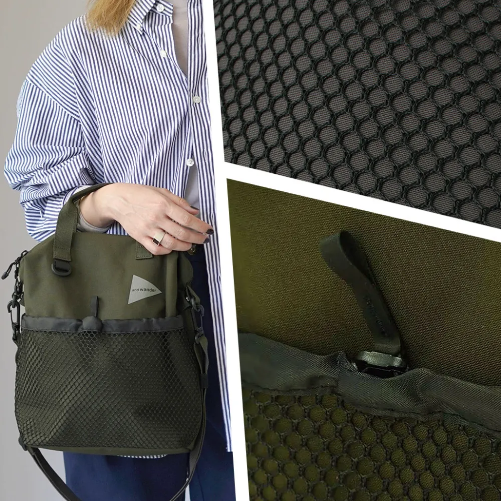 AND WANDER Shoulder Bags^/ PE/CO 2-way bag