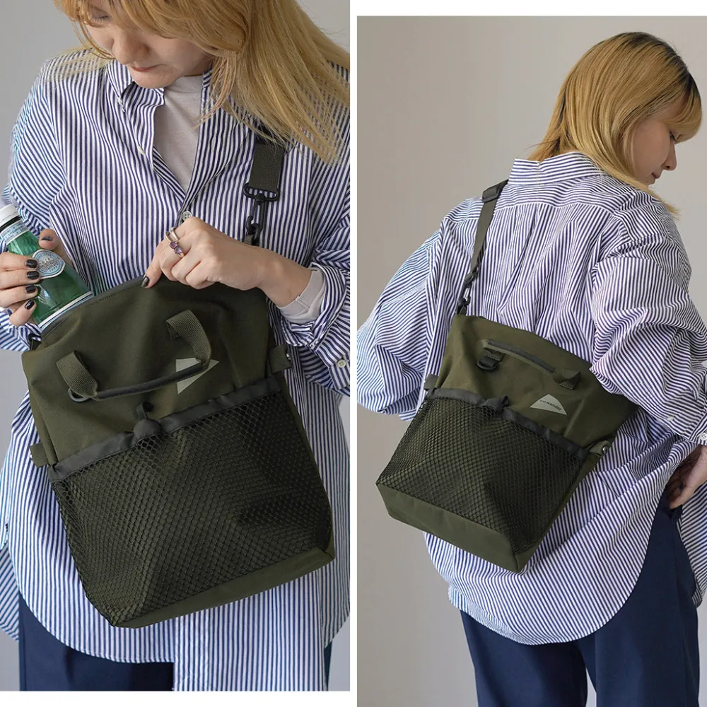 AND WANDER Shoulder Bags^/ PE/CO 2-way bag