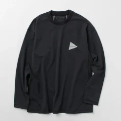 AND WANDER T-Shirts^/ Rash Guard M black