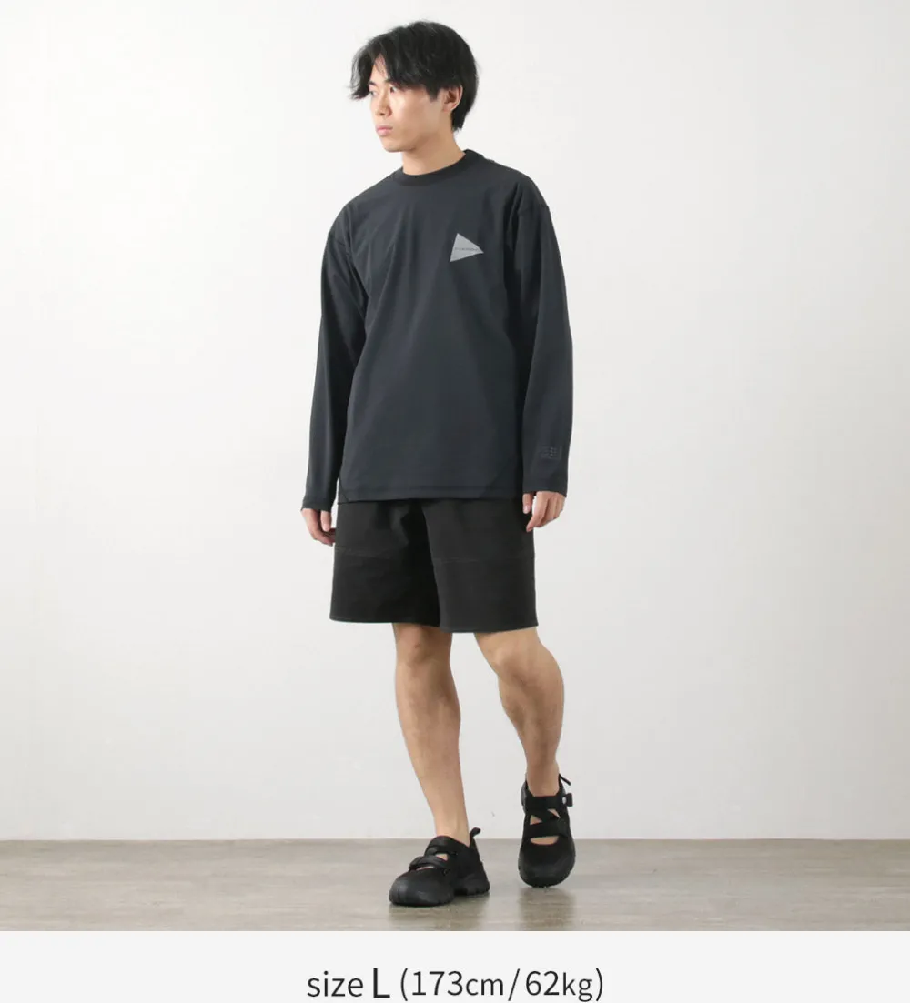 AND WANDER T-Shirts^/ Rash Guard M black