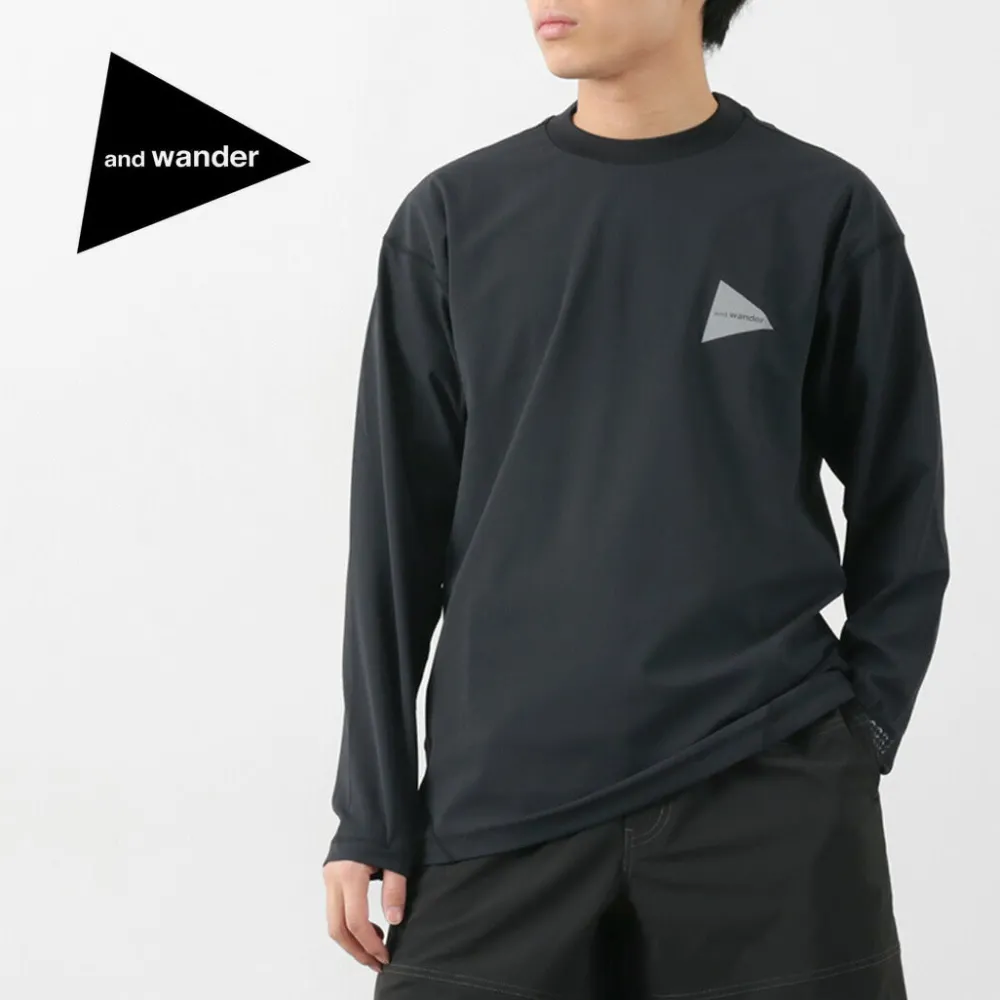 AND WANDER T-Shirts^/ Rash Guard M black