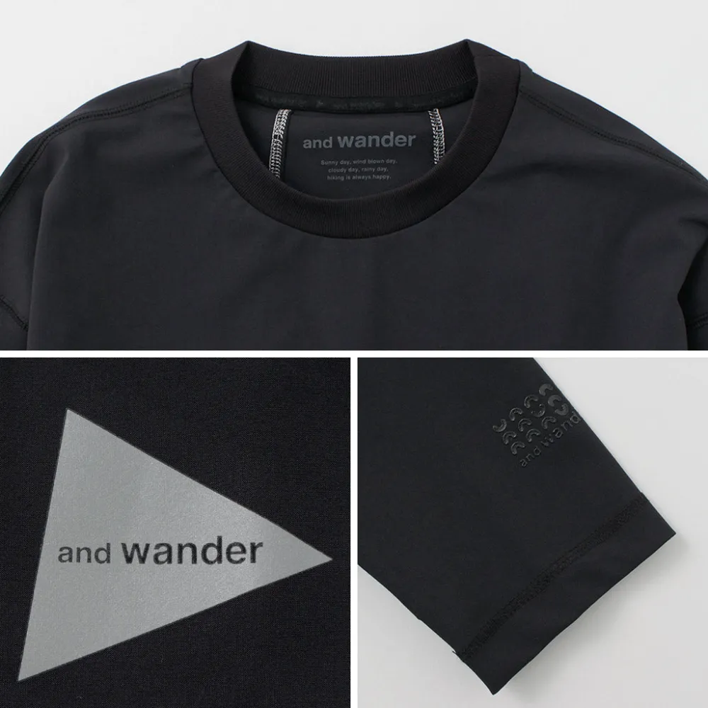 AND WANDER T-Shirts^/ Rash Guard M black