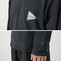 AND WANDER T-Shirts^/ Rash Guard M black