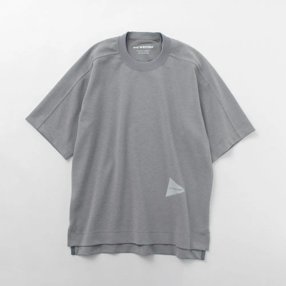 AND WANDER T-Shirts^/ UV-cut dry short sleeve t-shirt