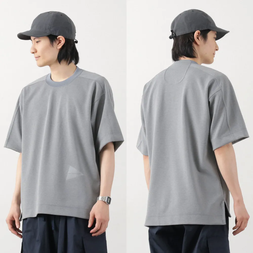 AND WANDER T-Shirts^/ UV-cut dry short sleeve t-shirt