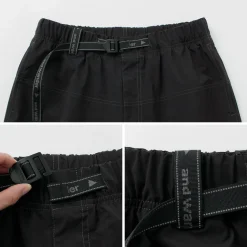 AND WANDER Shorts^/ Wave Shorts black