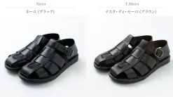 ANTICHI ROMANI Sandals^/ Leather Gurkha sandals
