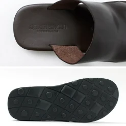 ANTICHI ROMANI Sandals^/ Leather slide sandal