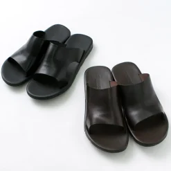 ANTICHI ROMANI Sandals^/ Leather slide sandal
