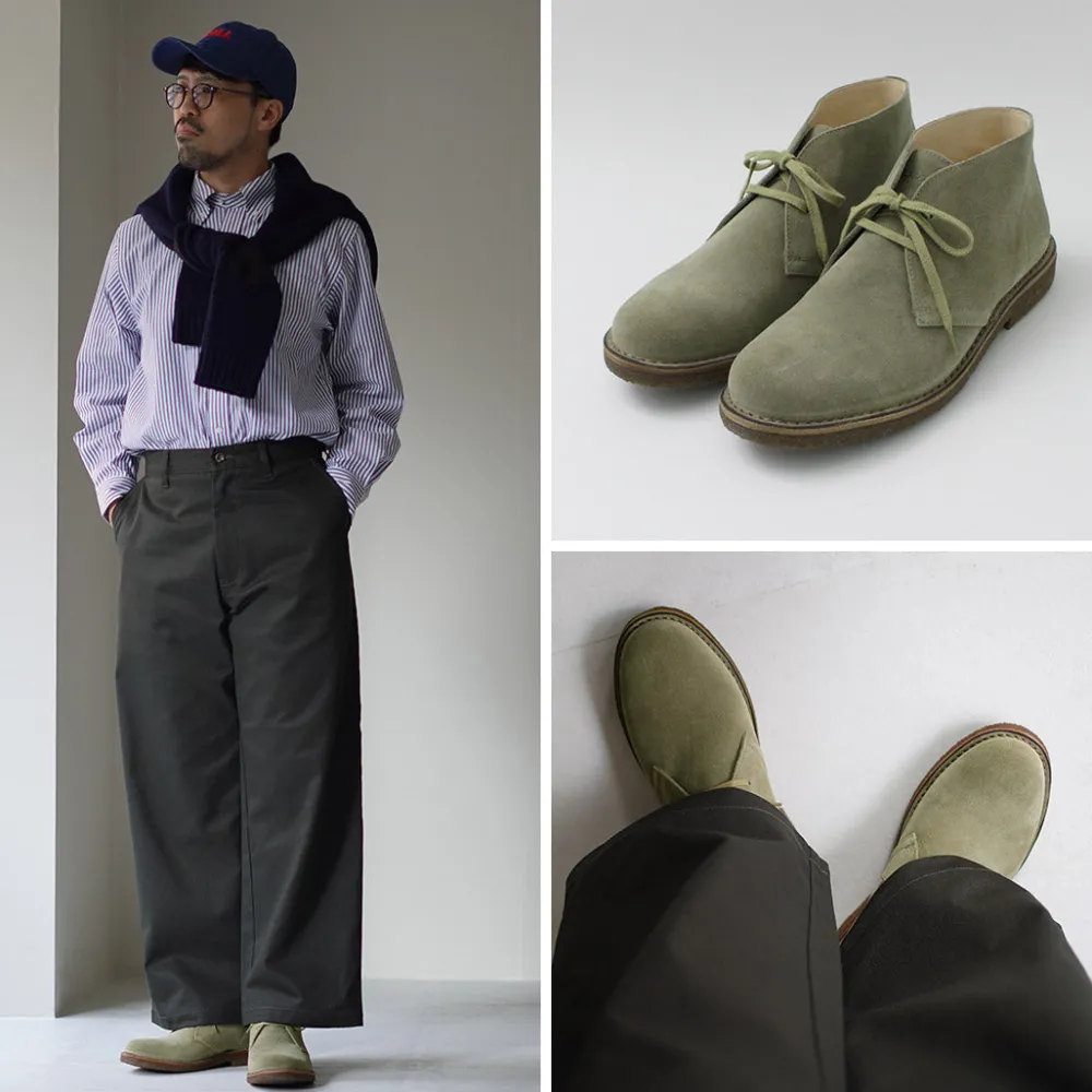 ASTORFLEX Leather Shoes & Boots^/ Green Flex Desert Boots
