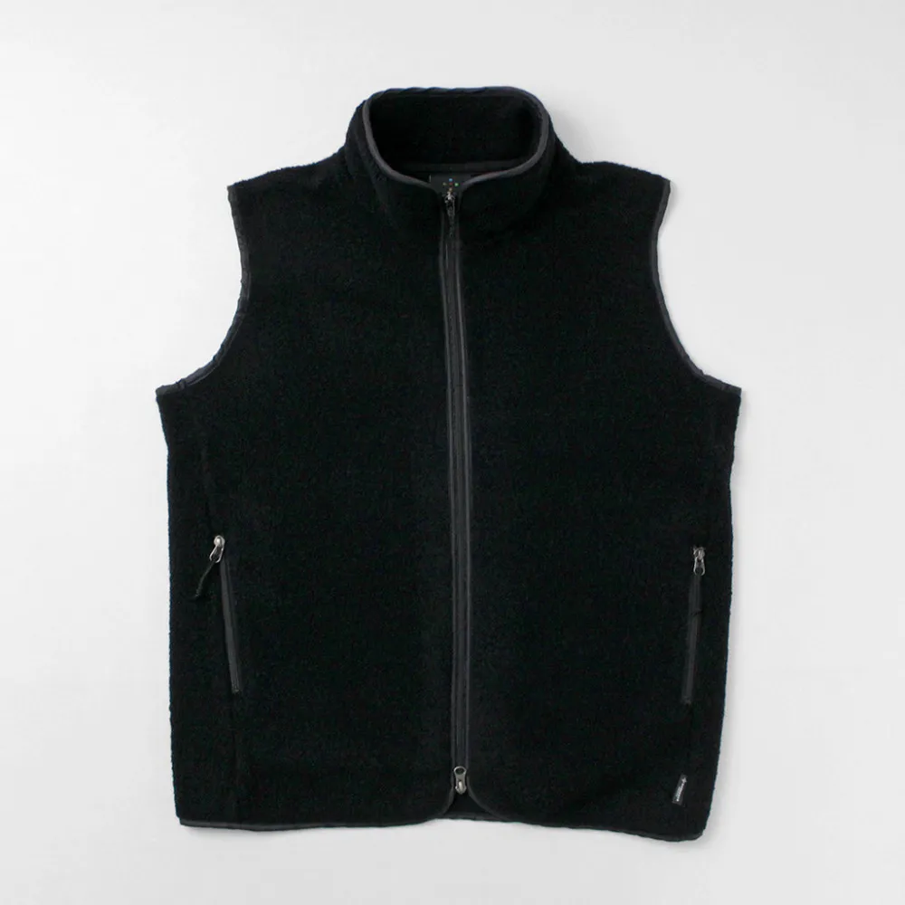 AXESQUIN Jackets^/ Wool Boa Vest black