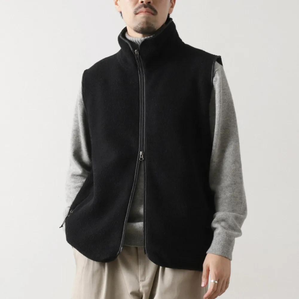 AXESQUIN Jackets^/ Wool Boa Vest black