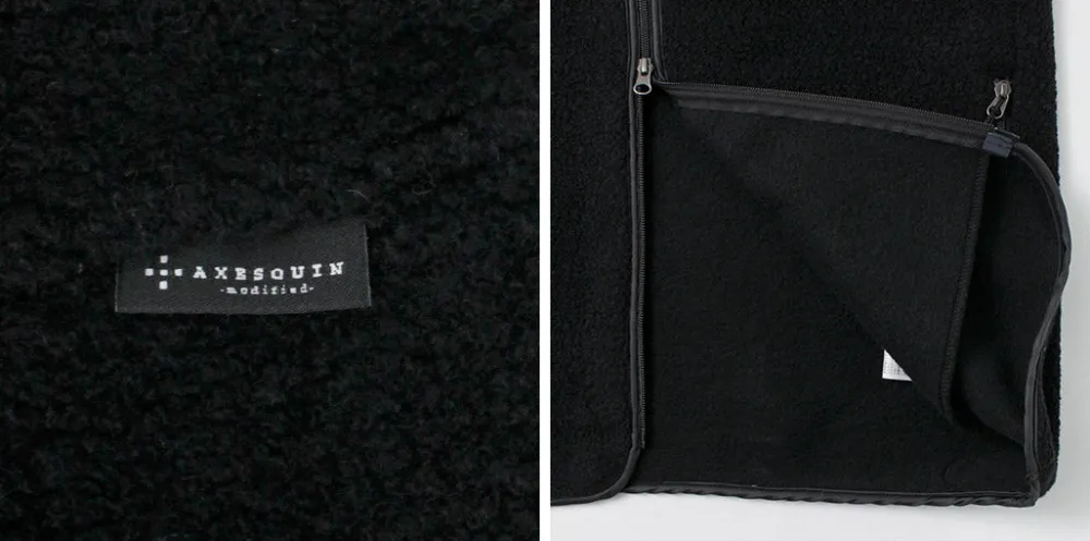AXESQUIN Jackets^/ Wool Boa Vest black