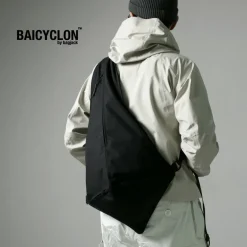 BAICYCLON BY BAGJACK Shoulder Bags^/ BCL-73 Triangle One Strap Bag black