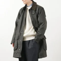 BARBOUR Coats^/ Classic Northumbria Wax Jacket olive