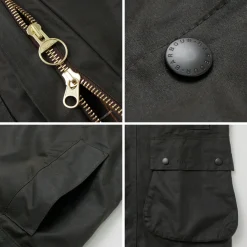 BARBOUR Coats^/ Classic Northumbria Wax Jacket olive