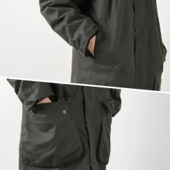 BARBOUR Coats^/ Classic Northumbria Wax Jacket olive