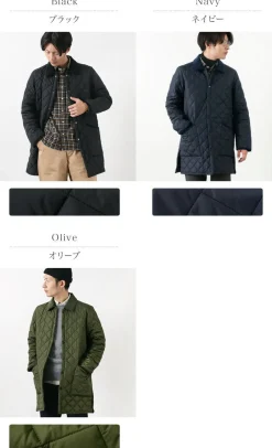 BARBOUR Jackets^/ Ritzdale long nylon quilted jacket
