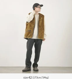 BARBOUR Vests^/ Warm Pile Waistcoat Zip-in Liner brown
