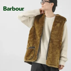BARBOUR Vests^/ Warm Pile Waistcoat Zip-in Liner brown