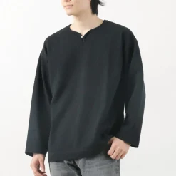 BARNS T-Shirts^/ Big Cozun knitiing Concho Long Sleeve T-Shirt