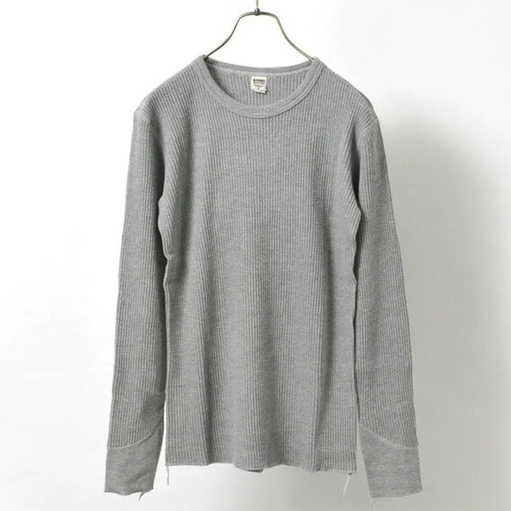 BARNS T-Shirts^/ BR-3050 Big Waffle Long Sleeve Thermal / T-shirt
