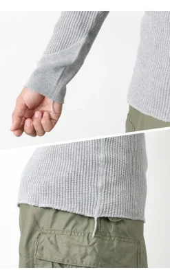 BARNS T-Shirts^/ BR-3050 Big Waffle Long Sleeve Thermal / T-shirt