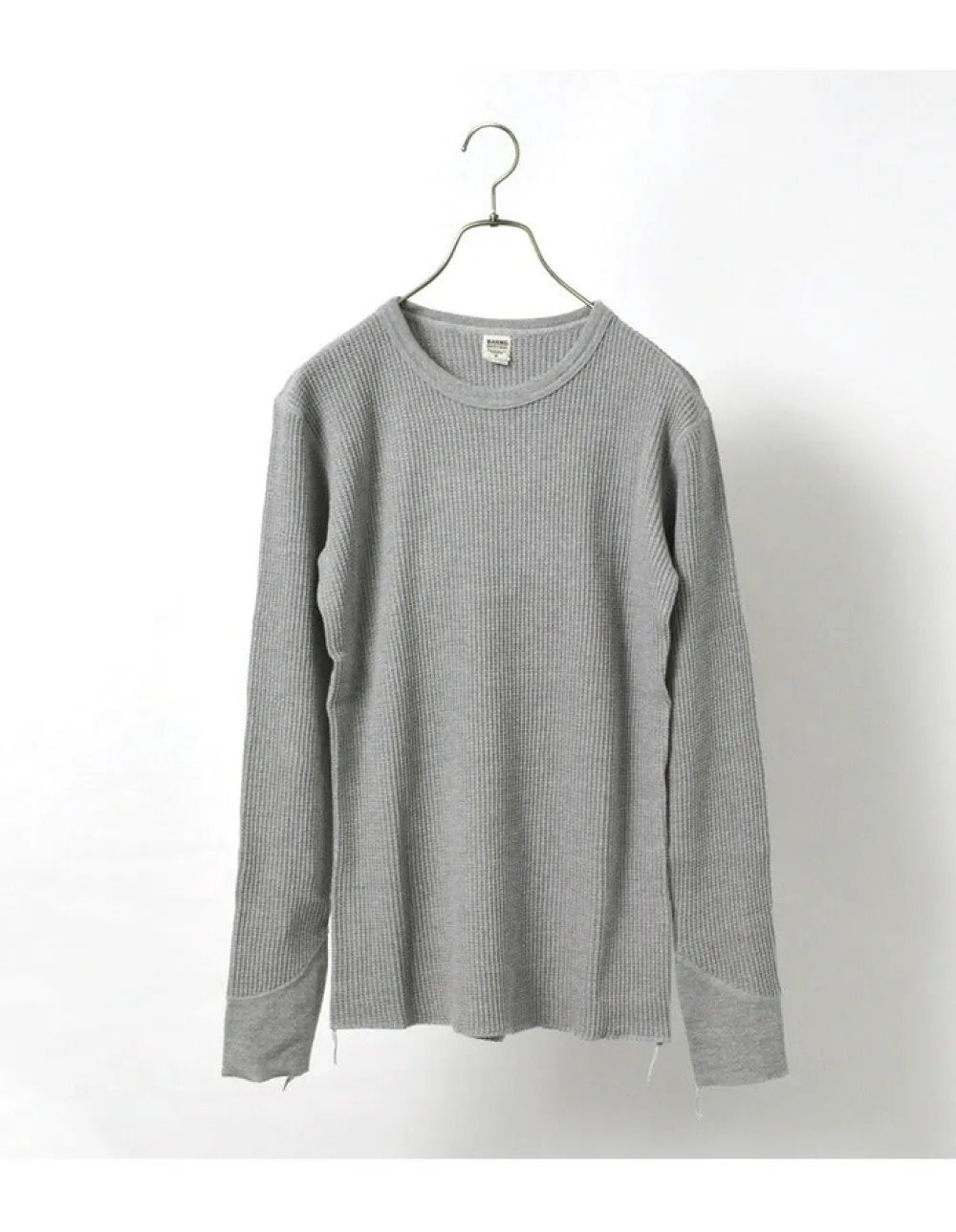 BARNS T-Shirts^/ BR-3050 Big Waffle Long Sleeve Thermal / T-shirt