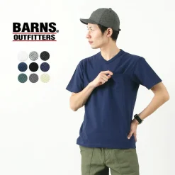 BARNS T-Shirts^/ BR-1101 Hanging jersey S/S V-neck