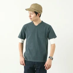 BARNS T-Shirts^/ BR-1101 Hanging jersey S/S V-neck