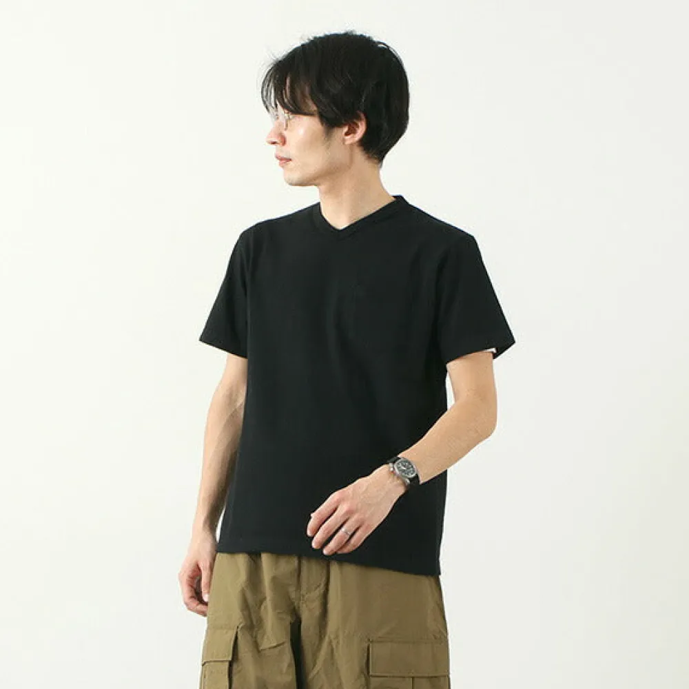 BARNS T-Shirts^/ BR-1101 Hanging jersey S/S V-neck
