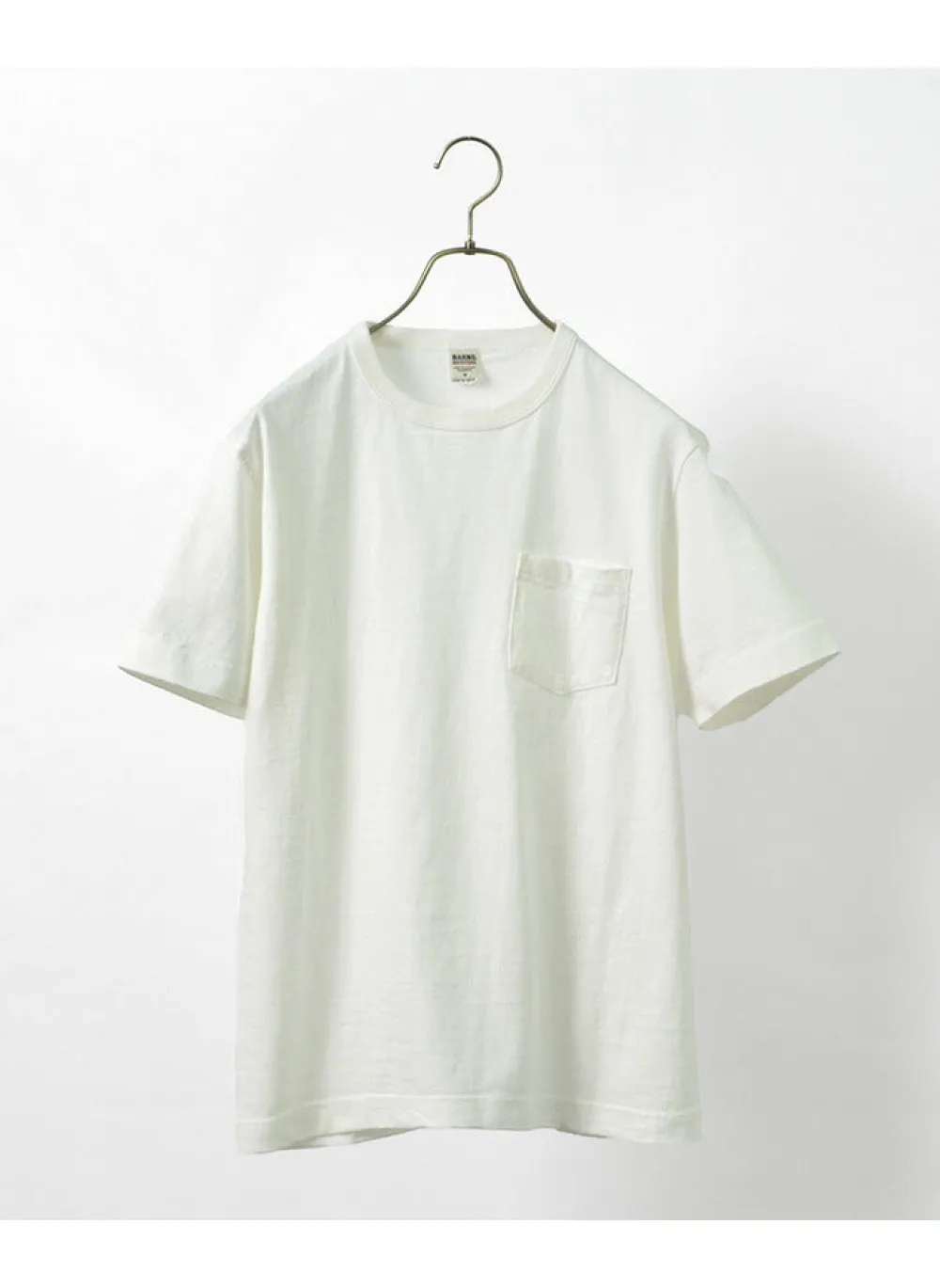 BARNS T-Shirts^/ BR-1100 Hanging jersey S/S Crew neck