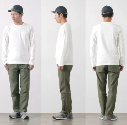 BARNS T-Shirts^/ BR-1106 Jersey Crew Neck L/S Pocket T-Shirt