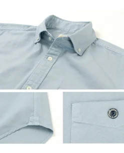 BARNS Shirts^/ BR-5266 Ox S/S button-down shirt