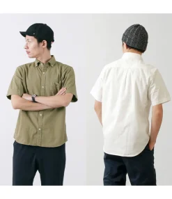BARNS Shirts^/ BR-5266 Ox S/S button-down shirt