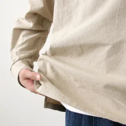 BARNS Shirts^/ Cotton linen skipper button works concho shirt