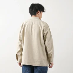 BARNS Shirts^/ Cotton linen skipper button works concho shirt