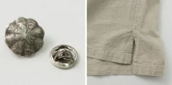 BARNS Shirts^/ Cotton linen skipper button works concho shirt