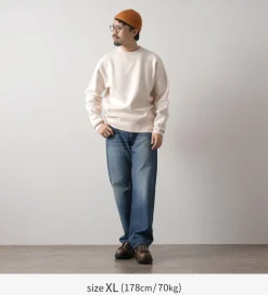 BARNS Sweatshirts^/ Cozun Gusset Crew Neck Sweatshirt