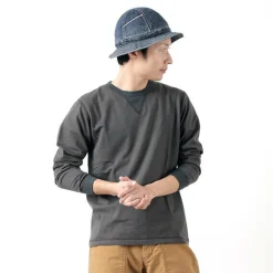 BARNS T-Shirts^/ COZUN Knit Vintage Long Sleeve Crew Neck T-Shirt