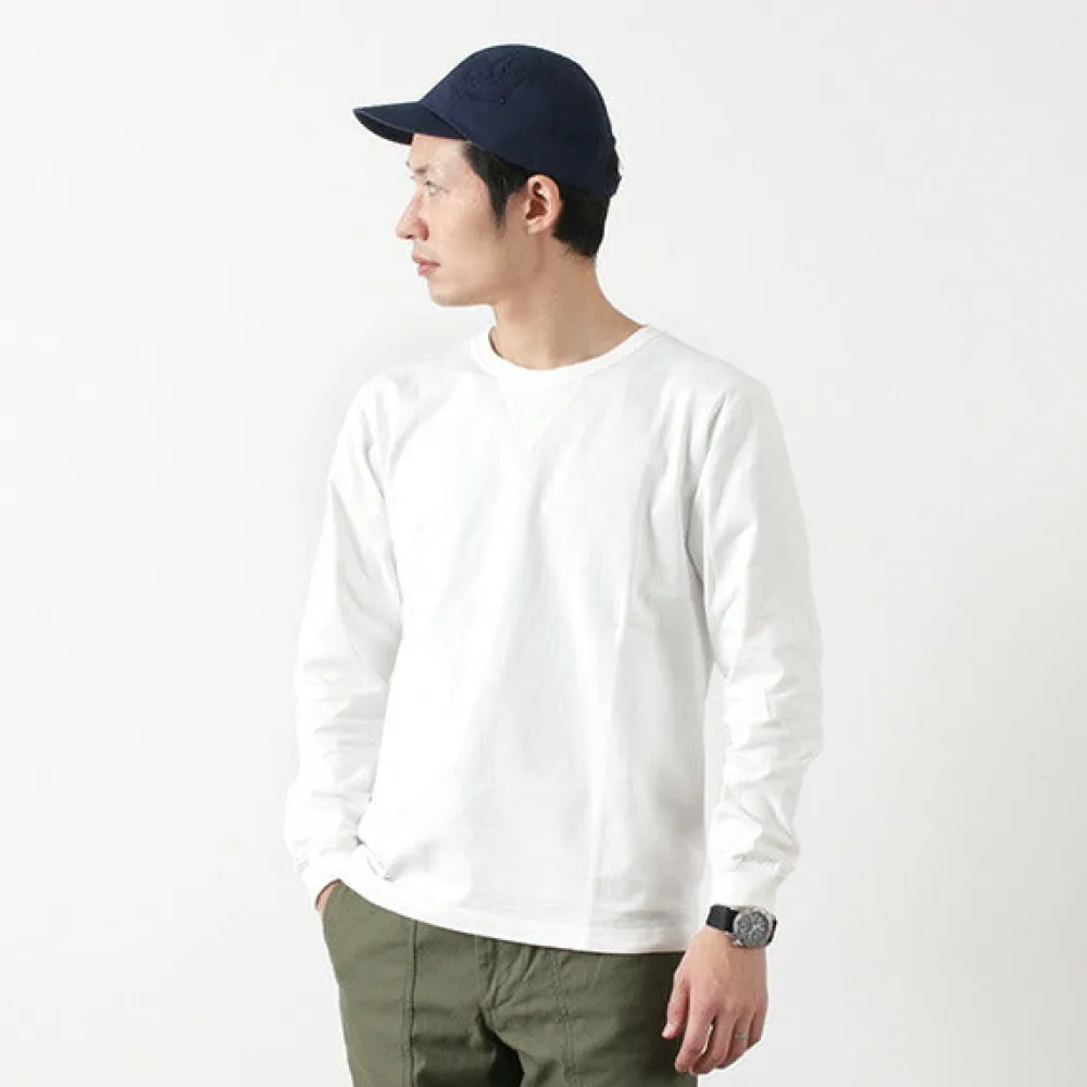 BARNS T-Shirts^/ COZUN Knit Vintage Long Sleeve Crew Neck T-Shirt